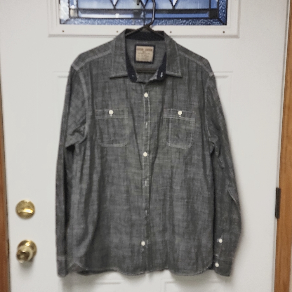 Hudson Barrow NYC dark denim XL dress button up